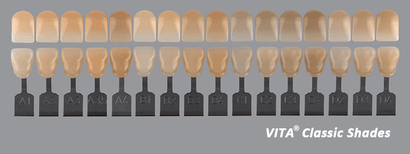 Guide de teintes des blocs de zircone multicouches UT en dentisterie