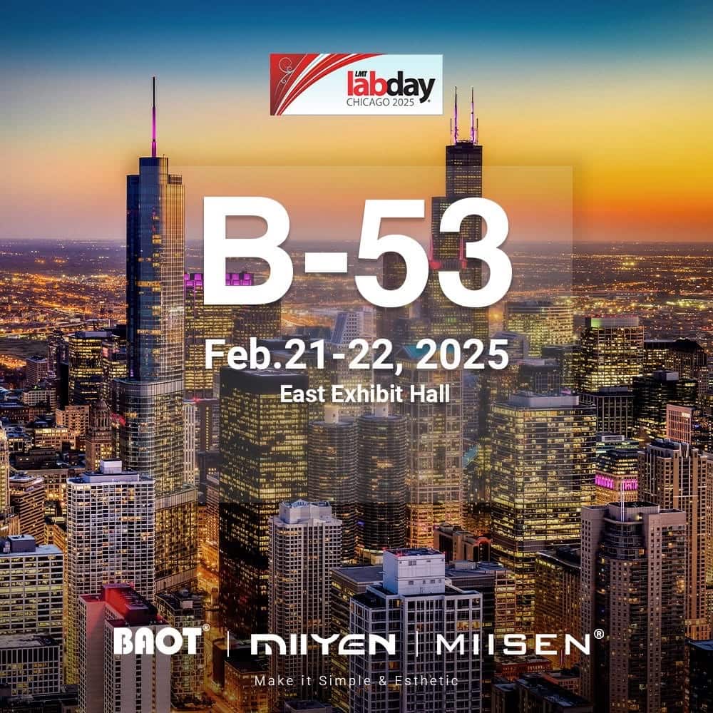 Chicago dental exhibition 2025 BAOT zirconia stain glaze materials