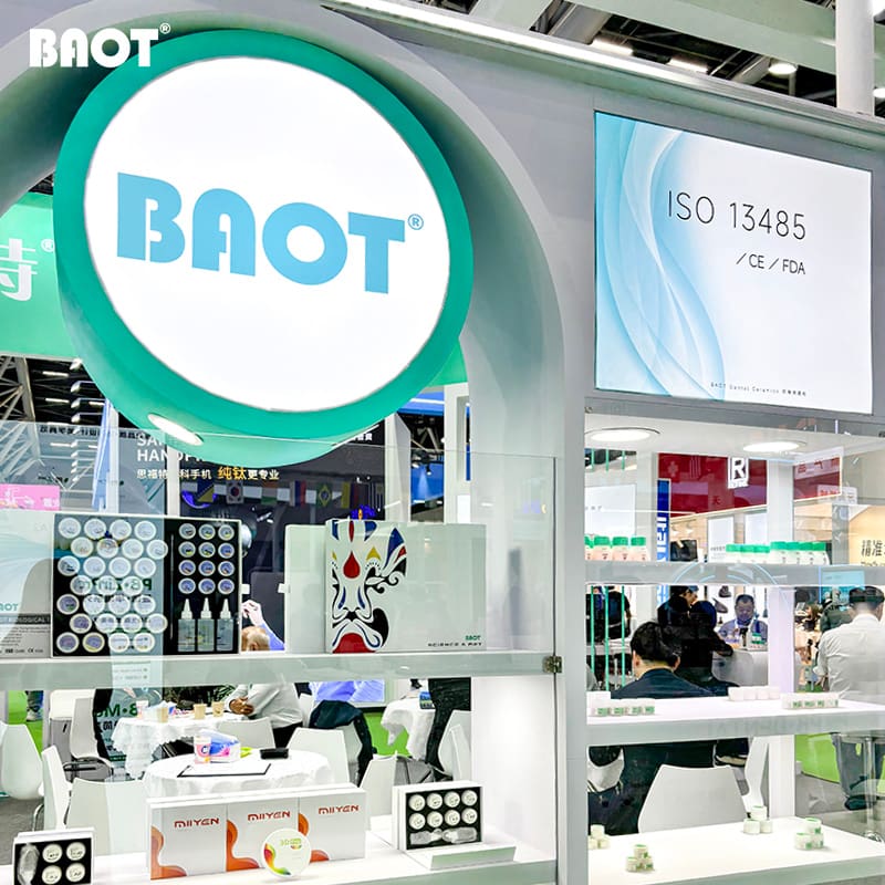 BAOT Dental Ceramics Samples Dental Zirconia Disc at Booth